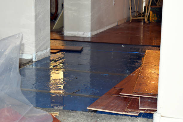 Professional Flood Damage Repair technician working in Weaverville, CA